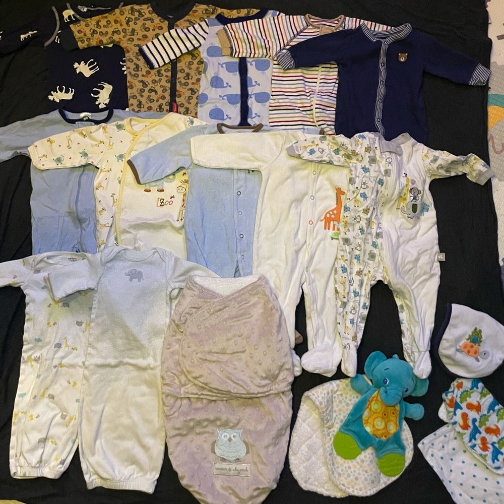 Boys clothes lot! Bundle of over 200 items, no stains, GUC. NB-9 month clothes - Picture 7 of 12